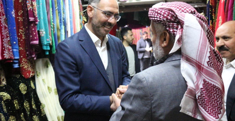 BAŞKAN ADAYI KUŞ TARİHİ HANLAR BÖLGESİ ESNAFINI GEZDİ